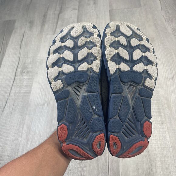 HOKA One One Clifton 7 Women’s Size 9.5 White Blue Gold Running Shoes Sneakers F - Picture 11 of 11